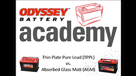 thin plate pure lead vs absorbed glass mat